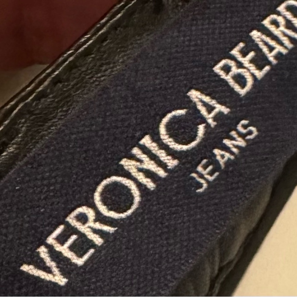 Veronica Beard Debbie Black Vegan Leather High Rise Skinny Pants 29 NWT - Picture 7 of 7